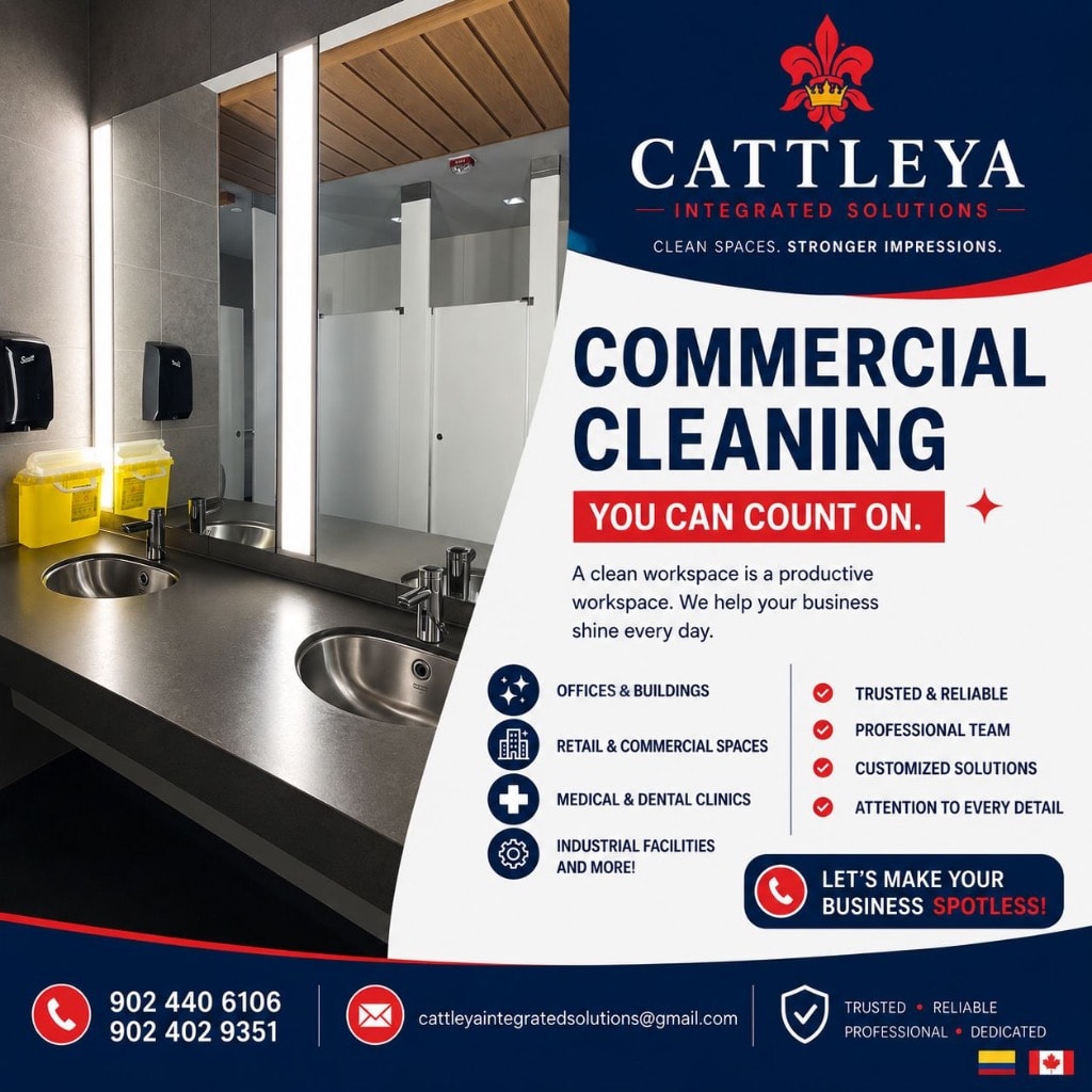Commercial cleaning — offices, retail, medical, and industrial facilities