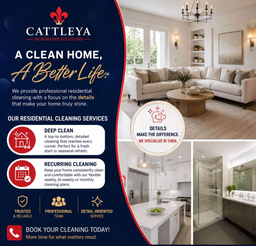 Residential cleaning — deep clean and recurring service for Edmonton homes